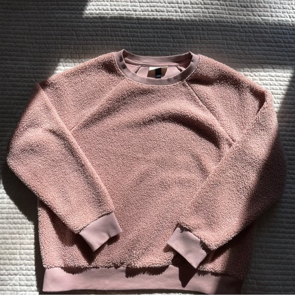 Universal Thread Sweaters - Sherpa Knubbly Textured Dusty Pink Rose Blush Crewneck Pullover Sweater
